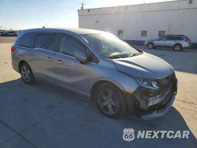Czwarte zdjęcie samochodu z boku: 2020 HONDA ODYSSEY EX VIN:5FNRL6H56LB001743 - miniatura
