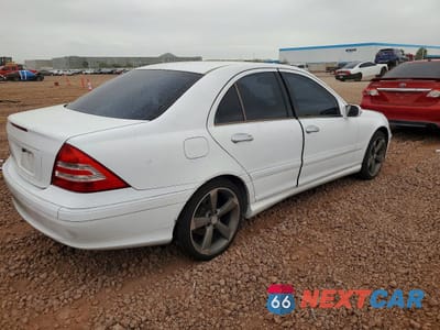 Trzecie zdjęcie samochodu z tyłu: 2007 MERCEDES-BENZ C 280 VIN:WDBRF54HX7A936939 - miniatura