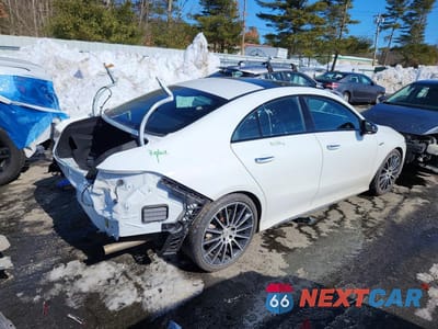 Trzecie zdjęcie samochodu z tyłu: 2022 MERCEDES-BENZ CLA AMG 35 4MATIC VIN:W1K5J5BB6NN323161 - miniatura