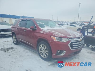 Czwarte zdjęcie samochodu z boku: 2018 CHEVROLET TRAVERSE HIGH COUNTRY VIN:1GNEVKKW4JJ232902 - miniatura