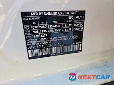 Zdjęcie 12 z 12 samochodu: 2015 MERCEDES-BENZ GLA 250 VIN:WDCTG4EB3FJ109088 - miniatura