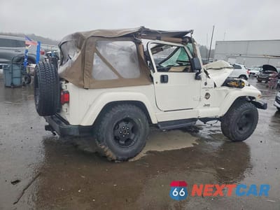 Trzecie zdjęcie samochodu z tyłu: 2000 JEEP WRANGLER / TJ SAHARA VIN:1J4FA59S6YP749360 - miniatura