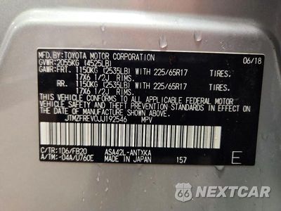 Zdjęcie 14 z 14 samochodu: 2018 TOYOTA RAV4 LE VIN:JTMZFREV0JJ192546 - miniatura