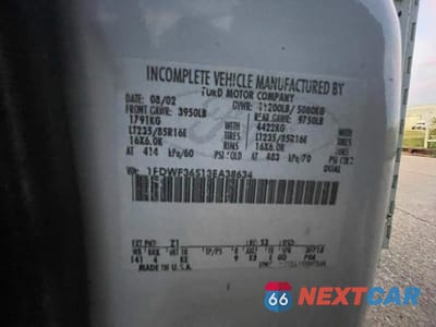 Zdjęcie 10 z 10 samochodu: 2003 FORD F350 SUPER DUTY VIN:1FDWF36S13EA38634 - miniatura