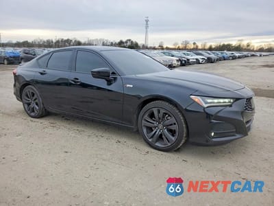 Czwarte zdjęcie samochodu z boku: 2021 ACURA TLX TECH A VIN:19UUB6F5XMA005659 - miniatura