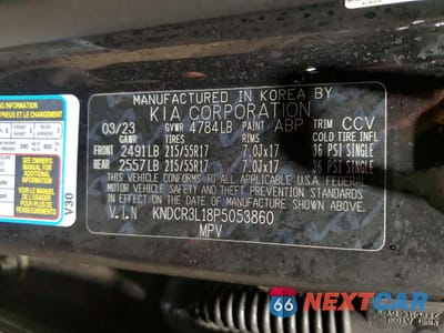 Zdjęcie 13 z 13 samochodu: 2023 KIA NIRO EV WIND VIN:KNDCR3L18P5053860 - miniatura