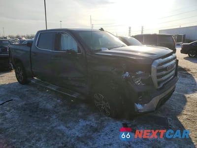Czwarte zdjęcie samochodu z boku: 2019 GMC SIERRA K1500 SLE VIN:1GTP9BEK0KZ379722 - miniatura