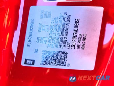 Zdjęcie 12 z 12 samochodu: 2021 CHEVROLET CAMARO LZ VIN:1G1FF1R79M0106959 - miniatura