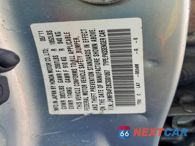 Zdjęcie 12 z 12 samochodu: 2012 HONDA CIVIC HYBRID VIN:JHMFB4F28CS001067 - miniatura