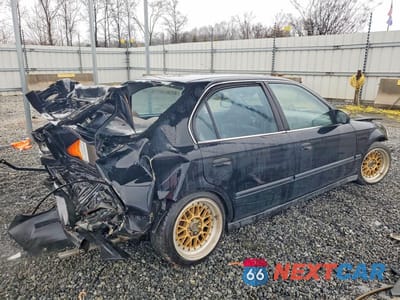 Trzecie zdjęcie samochodu z tyłu: 1998 HONDA CIVIC LX VIN:1HGEJ6678WL056576 - miniatura