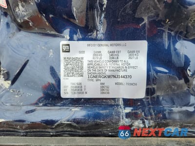 Zdjęcie 14 z 15 samochodu: 2022 CHEVROLET TRAVERSE LT VIN:1GNERGKW7NJ144370 - miniatura