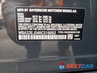 Zdjęcie 12 z 12 samochodu: 2024 BMW 760 XI VIN:WBA33EJ04RCS19052 - miniatura