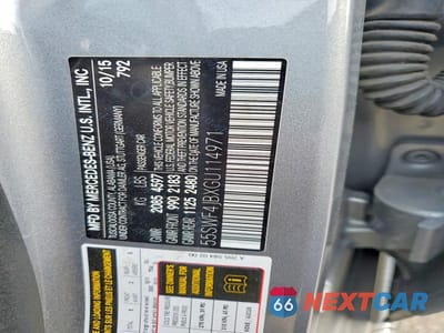 Zdjęcie 12 z 12 samochodu: 2016 MERCEDES-BENZ C 300 VIN:55SWF4JBXGU114971 - miniatura