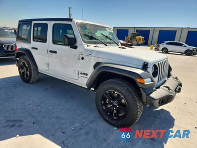 Czwarte zdjęcie samochodu z boku: 2021 JEEP WRANGLER UNLIMITED SPORT VIN:1C4HJXDG4MW720856 - miniatura