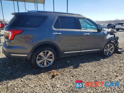 Trzecie zdjęcie samochodu z tyłu: 2018 FORD EXPLORER LIMITED VIN:1FM5K7F80JGA89692 - miniatura