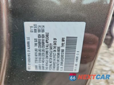 Zdjęcie 13 z 13 samochodu: 2019 HONDA ODYSSEY EX VIN:5FNRL6H52KB131968 - miniatura