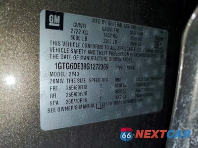 Zdjęcie 12 z 12 samochodu: 2016 GMC CANYON SLT VIN:1GTG6DE38G1272369 - miniatura