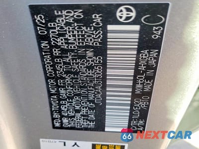 Zdjęcie 12 z 12 samochodu: 2026 TOYOTA PRIUS XLE VIN:JTDACAAU3T3065155 - miniatura