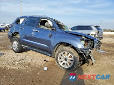 Czwarte zdjęcie samochodu z boku: 2019 TOYOTA SEQUOIA PLATINUM VIN:5TDDY5G13KS174120 - miniatura