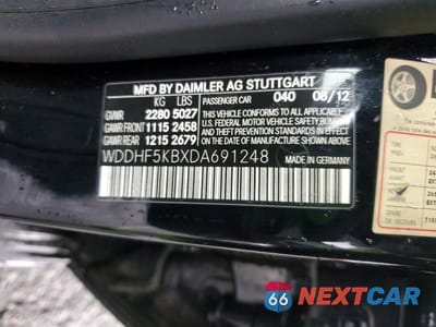 Zdjęcie 12 z 12 samochodu: 2013 MERCEDES-BENZ E 350 VIN:WDDHF5KBXDA691248 - miniatura