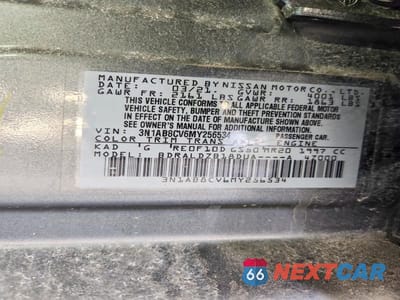 Zdjęcie 13 z 13 samochodu: 2021 NISSAN SENTRA SV VIN:3N1AB8CV6MY256534 - miniatura