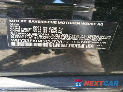 Zdjęcie 13 z 13 samochodu: 2025 BMW I5 EDRIVE 40 VIN:WBY33FK04SCU72819 - miniatura