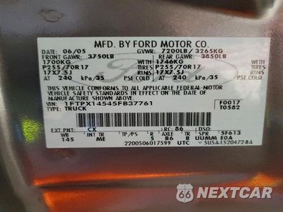 Zdjęcie 12 z 12 samochodu: 2005 FORD F150 VIN:1FTPX14545FB37761 - miniatura