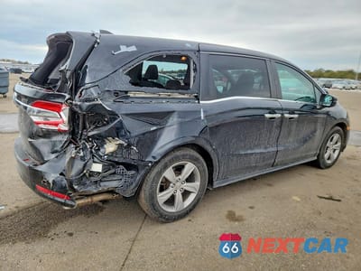 Trzecie zdjęcie samochodu z tyłu: 2019 HONDA ODYSSEY EX VIN:5FNRL6H50KB136957 - miniatura