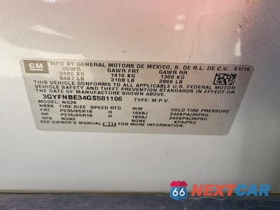 Zdjęcie 13 z 13 samochodu: 2016 CADILLAC SRX LUXURY COLLECTION VIN:3GYFNBE34GS581106 - miniatura