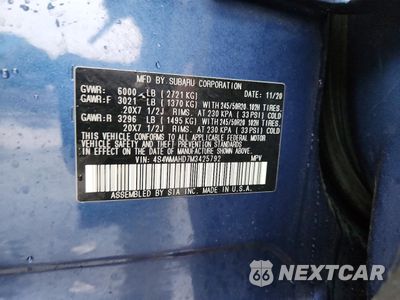 Zdjęcie 13 z 13 samochodu: 2021 SUBARU ASCENT PREMIUM VIN:4S4WMAHD7M3425792 - miniatura