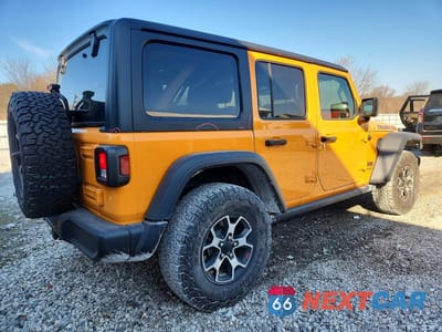 Trzecie zdjęcie samochodu z tyłu: 2021 JEEP WRANGLER UNLIMITED RUBICON VIN:1C4HJXFN8MW659457 - miniatura