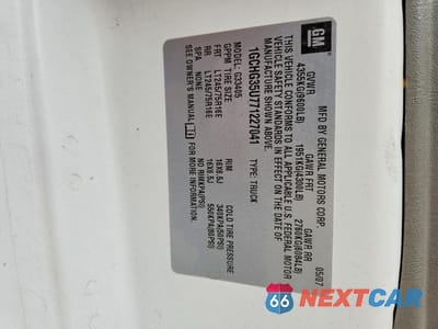 Zdjęcie 12 z 12 samochodu: 2007 CHEVROLET EXPRESS 3500 UTILITY / SERVICE VAN VIN:1GCHG35U771227041 - miniatura