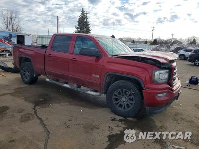 Czwarte zdjęcie samochodu z boku: 2018 GMC SIERRA K1500 SLT VIN:3GTU2NECXJG249379 - miniatura