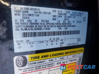 Zdjęcie 13 z 13 samochodu: 2025 LINCOLN NAVIGATOR L RESERVE VIN:5LMJJ3LG5SEL11644 - miniatura
