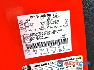 Zdjęcie 12 z 13 samochodu: 2014 FORD F150 VIN:1FTFW1EF2EFC84179 - miniatura