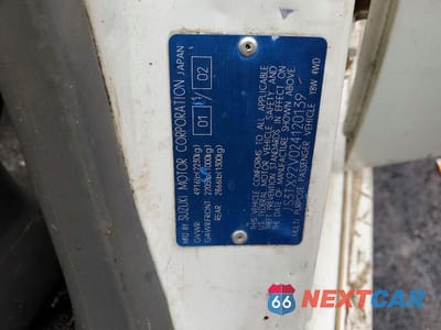 Zdjęcie 13 z 13 samochodu: 2002 SUZUKI XL7 PLUS VIN:JS3TX92V024120139 - miniatura