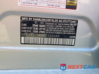 Zdjęcie 12 z 12 samochodu: 2008 MERCEDES-BENZ S 550 VIN:WDDNG71XX8A154684 - miniatura