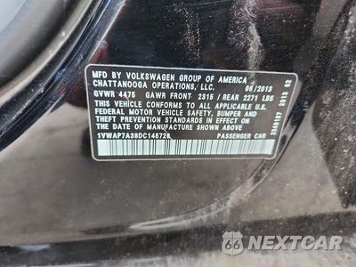 Zdjęcie 12 z 12 samochodu: 2013 VOLKSWAGEN PASSAT S VIN:1VWAP7A38DC145726 - miniatura
