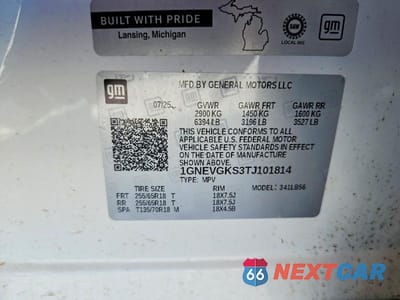 Zdjęcie 13 z 13 samochodu: 2026 CHEVROLET TRAVERSE LT VIN:1GNEVGKS3TJ101814 - miniatura