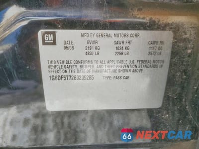 Zdjęcie 13 z 13 samochodu: 2008 CADILLAC CTS VIN:1G6DF577280209285 - miniatura