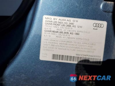 Zdjęcie 14 z 14 samochodu: 2017 AUDI Q5 VIN:WA1C2AFP2HA093556 - miniatura