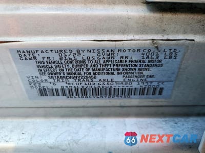 Zdjęcie 12 z 12 samochodu: 2022 NISSAN SENTRA SV VIN:3N1AB8CV6NY229450 - miniatura