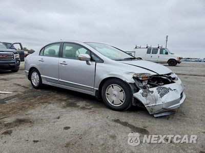 Czwarte zdjęcie samochodu z boku: 2008 HONDA CIVIC HYBRID VIN:JHMFA36228S017768 - miniatura