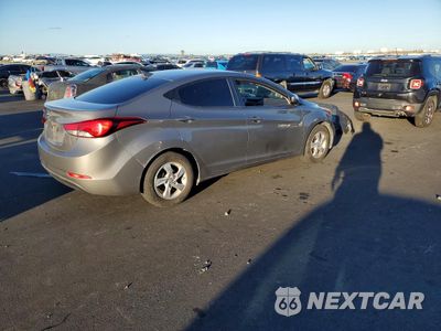 Trzecie zdjęcie samochodu z tyłu: 2014 HYUNDAI ELANTRA SE VIN:5NPDH4AE8EH514071 - miniatura