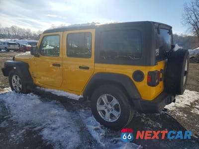 Drugie zdjęcie samochodu z przodu: 2019 JEEP WRANGLER UNLIMITED SPORT VIN:1C4HJXDG3KW518863 - miniatura