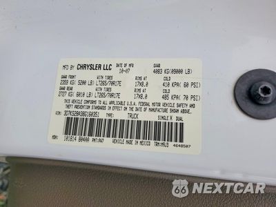 Zdjęcie 12 z 12 samochodu: 2008 DODGE RAM 2500 ST VIN:3D7KS28A38G160351 - miniatura