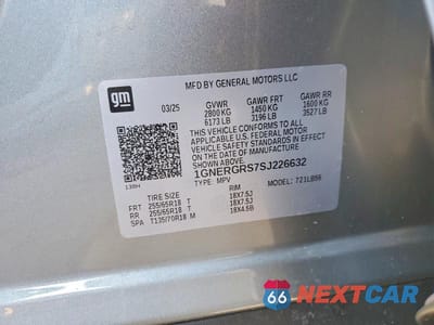Zdjęcie 14 z 14 samochodu: 2025 CHEVROLET TRAVERSE LT VIN:1GNERGRS7SJ226632 - miniatura