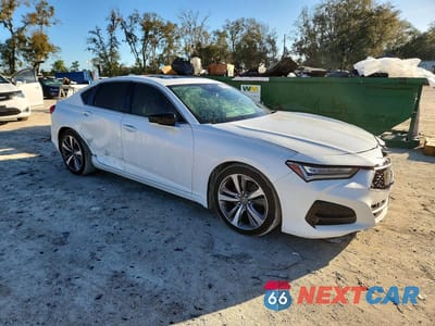 Czwarte zdjęcie samochodu z boku: 2021 ACURA TLX ADVANCE VIN:19UUB6F65MA003519 - miniatura