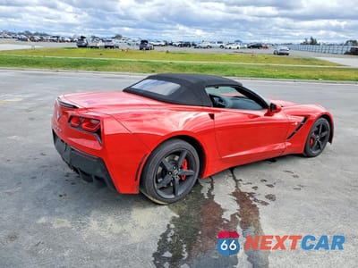 Trzecie zdjęcie samochodu z tyłu: 2014 CHEVROLET CORVETTE STINGRAY 2LT VIN:1G1YD3D77E5108487 - miniatura