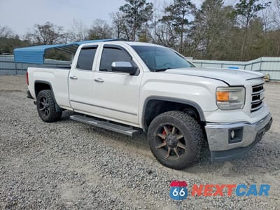 Czwarte zdjęcie samochodu z boku: 2014 GMC SIERRA C1500 SLT VIN:1GTR1VEC3EZ213578 - miniatura
